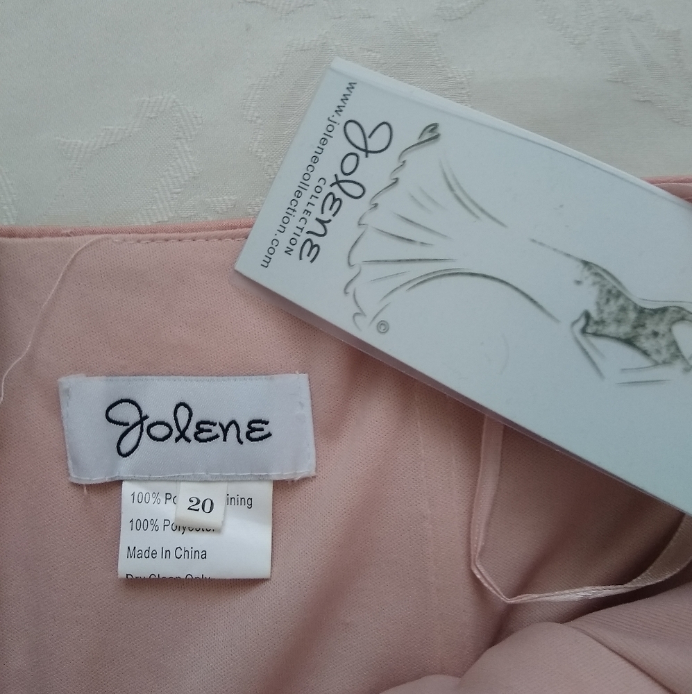 New🎀Jolene halter Open Back Rose pink gold embroidered beaded jewelled - Picture 10 of 11